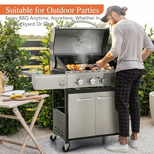 Sophia & William 4-Burner Gas BBQ Grill